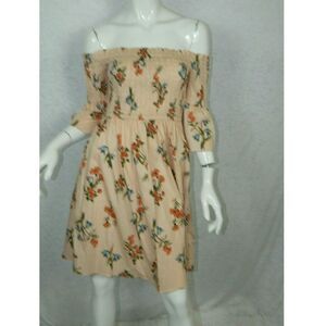 Donna Morgan 3/4 Sleeve Peach Floral Dress Size 2‎